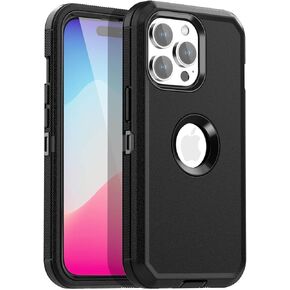 AICase iPhone 15 Pro Max Belt Clip Case,Heavy Duty Drop Protection Full Body Rugged Shockproof Military Protective Tough Durable Cover Compatible with iPhone 15 Pro Max 6.7"