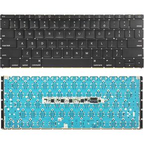 Willhom Keyboard Replacement for MacBook 12" Retina Early 2016-Mid 2017 A1534 Keyboard US Layout