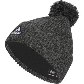 قبعة Recon Ballie الصغيرة للرجال من adidas، قبعة/قبعة شتوية متماسكة مبطنة بالصوف ذات مقاس قياسي مع بوم in Kuwait