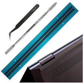 Rubber Feet Strips Replacement HP Envy X360 Convertible 15.6 Laptop with Stainless Steel Lever and Tweezers (Grey)
