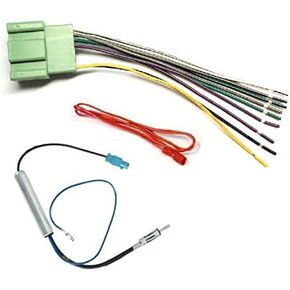 Car Stereo Wire Harness and AM/FM Radio Antenna Adapter Made for Chevrolet: 2014-2018 Silverado 1500, 2015-2019 Silverado 2500/3500, 2015-2017 Tahoe -No Bose/Amp Vehicles -No 7" Screen Vehicles