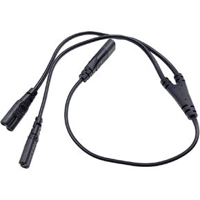 2ft C8 to Dual C7 Y Split AC Power Cable Cord 1 in 2 Out Plug Connector