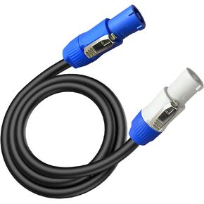 PowerCon Power Cable AC PowerCon Input to PowerCon Output 12AWG 3 Pin Power Extension Cable for LED Screen Beam Moving Head Light, Stage Light Power,Audio Video Equipment and More-6FT