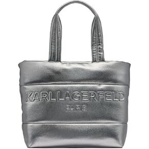 Karl Lagerfeld Paris Voyage Tote, Black/Gunmetal