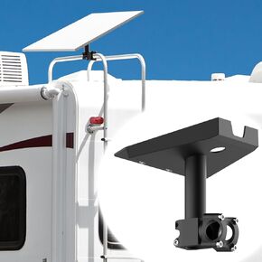 Starlink Gen 3 RV Ladder Mount, Starlink Gen 3 Roof Rack Mount, Starlink Mount with Pipe Adapter for RV, Starlink Gen 3 Pole Mount,Load-Bearing 200lbs, Installation Range 0.8-1.17"