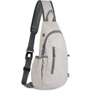 TITECOUGO Large Sling Bag for Women Men Crossbody Bag Waterproof Hiking Backpack Shoulder Bag Chest Bag Travel Essentials Backpack for Outdoor Walking Biking Camping Running Black