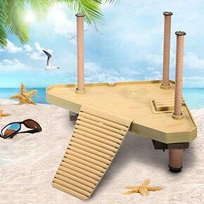 Turtle 9" Pier Basking Platform Aquarium Fish Tank Reptile Floating Dock Pier Functional, Naturally Inspired Ramp Ladder Tank for Small Reptile, Tortoise, Terrapin, Salamander