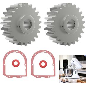Upgraded - Ultra Durable Gear W10112253 Worm Gear Replacement for Whirlpool Kitchen-Aid Mixers Gear Fits KSM88RBQ2CU0, KSM88RBQ2ER0 4162897 4169830 AP4295669