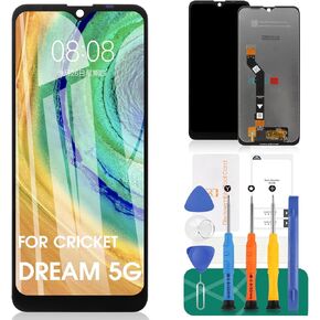 for Cricket Dream 5G Screen Replacement for Cricket Dream 5G LCD EC211001 for Cricket Dream Replacement Screen LCD Display Digitizer Assembly Kits