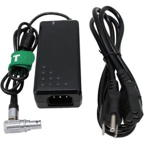 Power Adapter for DJI Transmission High-Bright Monitor/Video Transmitter/Master Wheels, Right Angle 6 Pin Female 12V AC DC