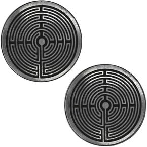 لوحة الخلية - درع الحماية - الممارسة التأملية لرمز المتاهة - صخور الشونغايت النوع الثاني - تأتي مع شهادة in Kuwait