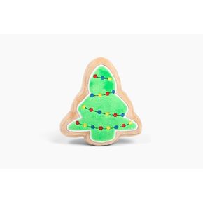 Midlee Christmas Sugar Cookie Plush Dog Toy (Christmas Tree, Large)- Squeaky Holiday Pet Gift Toy