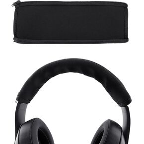 BlingKingdom Headphone Headband Cover Headphones Replacement Band Headband Protector with Zipper (Black)