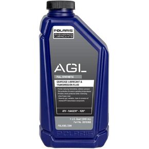 Polaris AGL Full Synthetic Automatic Gearcase Lubricant and Transmission Fluid for Off Road Vehicles With 4 Stroke Engine, 1 Quart, Qty 1, for ATV UTV SxS Maintenance - 2878068