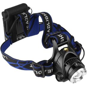 Headlamp Flashlight Professional Grade with CREE Q3 (XML-T6) LED Lamp, High Performance 650-720 Lumens