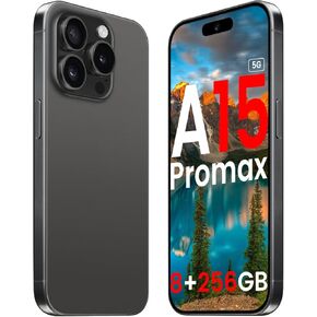A15 Promax Unlocked 5G Cellphone 2024 Android 13 Phones with 6.8" FHD Screen Smartphones 48MP+108MP 6800 mAh|Dual SIM|Face ID Snapdragon 8cen2 Android Phone(White)