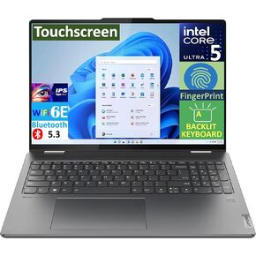 Lenovo Yoga 7i AI Powered 2-in-1 Laptop 16.0" Touchscreen IPS WUXGA Display (Intel Ultra 5-125U, 16GB LPDDR5X, 2TB M.2 PCIe SSD, Backlit KB, Fingerprint, 2 Thunderbolt 4, WiFi 6E, Win 11 Home) in Saudi Arabia