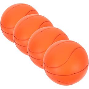 FRCOLOR 4Pcs Pet Toy Ball Rubber Foam Soccer Ball Cat Toy Dog Teething Toy Dogs Bite Toy Kitten Interactive Toy Pet Exercising Toy
