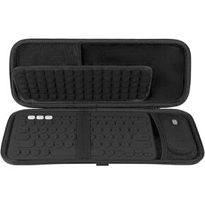 Keyboard Hard Travel Case, Keyboard and Mouse Combo Case. Compatible with Logitech K380/k380s Keyboard +M350/M350s Mouse and Pebble Keys 2 Combo, Pebble Keys 2 K380s (Graphite)