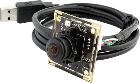 ELP 180degree Fisheye Raspberry Pi 1080P H.264 Microphone PC Web USB Security Camera for Laptop Wide Angle Mini UVC USB2.0 Video Audio Webcam Board 2MP CMOS AR0330 Lightburn Laser Camera for Computer in Saudi Arabia