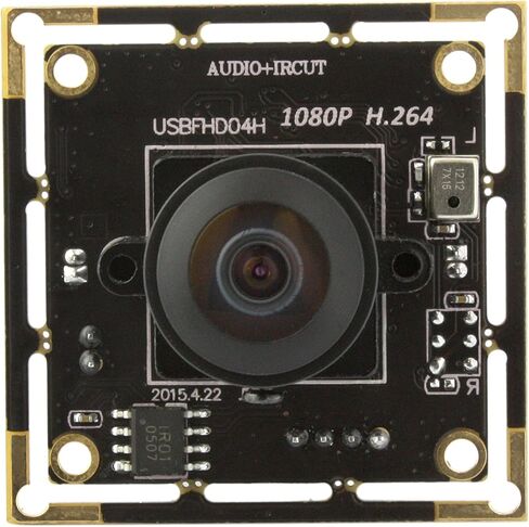 ELP 180degree Fisheye Raspberry Pi 1080P H.264 Microphone PC Web USB Security Camera for Laptop Wide Angle Mini UVC USB2.0 Video Audio Webcam Board 2MP CMOS AR0330 Lightburn Laser Camera for Computer in Saudi Arabia