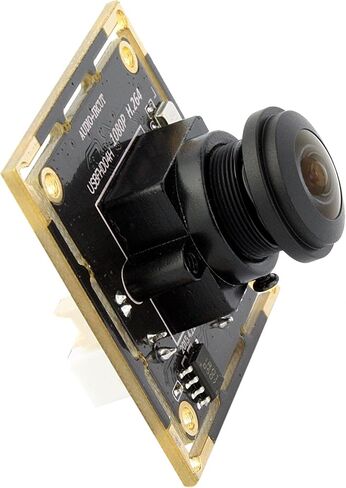 ELP 180degree Fisheye Raspberry Pi 1080P H.264 Microphone PC Web USB Security Camera for Laptop Wide Angle Mini UVC USB2.0 Video Audio Webcam Board 2MP CMOS AR0330 Lightburn Laser Camera for Computer in Saudi Arabia