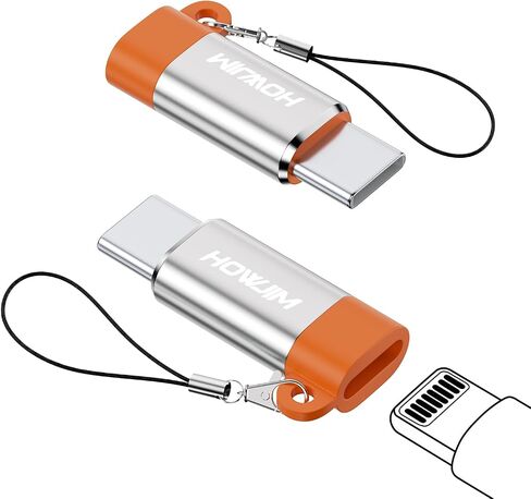 8-Pin to USB C Adapter 2 Pack,27W PD Fast Charging Data Transfer in Kuwait
