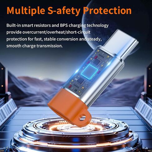 8-Pin to USB C Adapter 2 Pack,27W PD Fast Charging Data Transfer in Kuwait