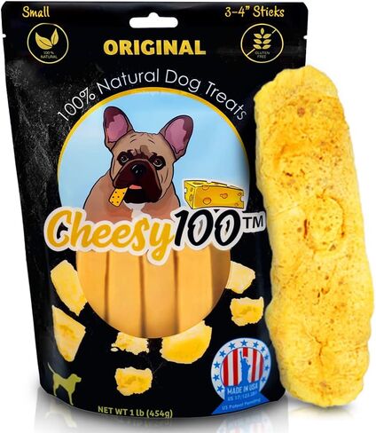 Cheese Dog Chews|US-Crafted for Puppies & Dogs |Softer Natural Alternative to Himalayan Dog Chews & Yak Chews| Salt & Rawhide-Free| Tastier Than Yak Chews (3 Medium Sticks) in Saudi Arabia