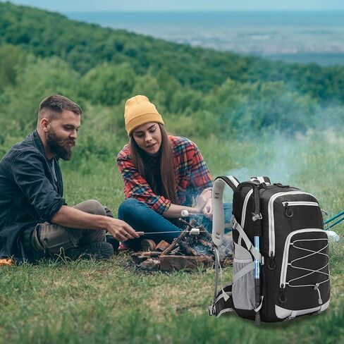 seyfocnia Hiking Backpack,40L Waterproof Camping Backpack Lightweight Backpack for Men Women Hiking Daypack Outdoor Travel Daypack-Black in Saudi Arabia