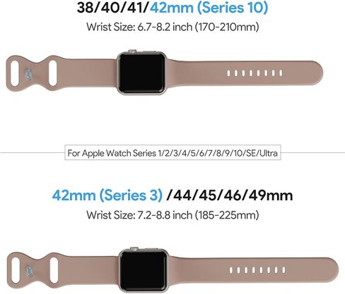 2024 Sport Bands Compatible with Apple Watch Band 49mm 46mm 45mm 44mm 42mm 41mm 40mm 38mm, Soft Silicone Wristband Strap for iWatch Apple Watch Series 10 9 Ultra SE 8 7 6 5 4 3 2 1 Men Women in Saudi Arabia