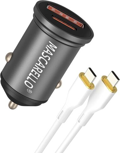USB C Car Fast Charger, Super Fast Charging Type C Car Charger Adapter (Dark Grey-1) in Saudi Arabia