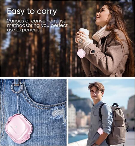 غطاء حافظة متوافق مع الجيل الثاني من AirPods pro2 من MAGIC JOHN، جراب ناعم من مادة TPU AirPods pro2، جراب واقٍ مقاوم للصدمات مع سلسلة مفاتيح لحافظة Apple AirPods pro2 للنساء والرجال - أسود in Saudi Arabia