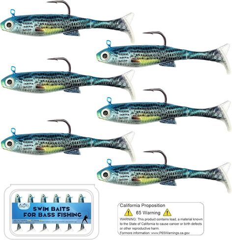 Swim Baits for Bass Fishing, Soft Plastic Walleye Fishing Lures, Paddle Tail Swim Baits Kit for Bass Trout Walleye Crappie, Mixed Colors Fishing Soft Plastic Lure Kit in Saudi Arabia