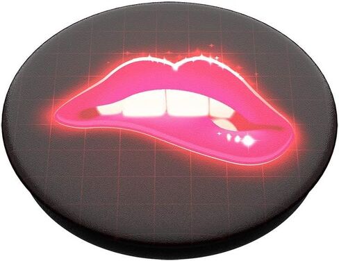 PopSockets: PopGrip Expanding Stand and Grip with a Swappable Top for Phones & Tablets - Neon Lips in Saudi Arabia
