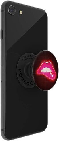 PopSockets: PopGrip Expanding Stand and Grip with a Swappable Top for Phones & Tablets - Neon Lips in Saudi Arabia
