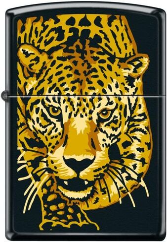 Zippo Lighter- Fire Lion Black Matte Windproof Lighter #Z5046 in Saudi Arabia
