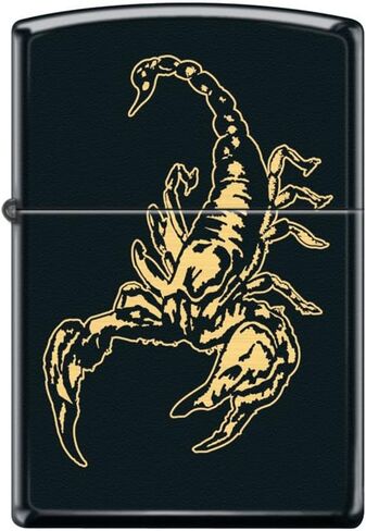 Zippo Lighter- Fire Lion Black Matte Windproof Lighter #Z5046 in Saudi Arabia