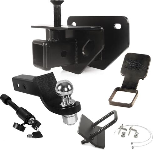 Trailer Tow Hitch Receiver with Hitch Tightener Kit Compatable with 2003-2018 Ram 1500 (19-22 Classic) 03-13 Ram 2500 Ram 3500,2 inch Open Receiver Hitch Kit fit Rear Tube Bumper (1Pack) in Saudi Arabia