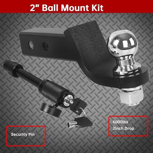Trailer Tow Hitch Receiver with Hitch Tightener Kit Compatable with 2003-2018 Ram 1500 (19-22 Classic) 03-13 Ram 2500 Ram 3500,2 inch Open Receiver Hitch Kit fit Rear Tube Bumper (1Pack) in Saudi Arabia