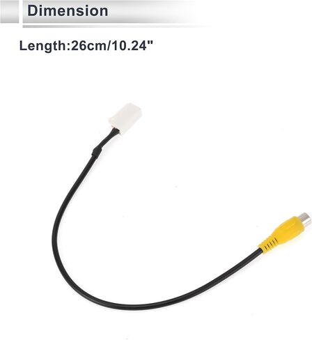 Front Rear View Camera Adapter Wire Harness Cable for Toyota Stabilise Backup Camera Wiring Harness Plastic,Metal 1Pcs in Kuwait