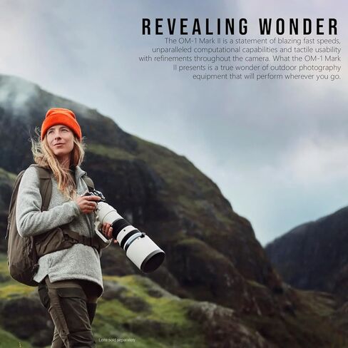 حزمة كاميرا OM SYSTEM OM-1 Mark II بدون مرآة (الجسم فقط) مع مسجل شاشة HDR 1000nit مقاس 5.2 بوصة، ومجموعة ملحقات شاشة ومسجل 5 بوصة، وحامل شاشة 5 بوصة و7 بوصة (4 عناصر) in Kuwait