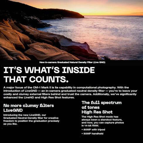 حزمة كاميرا OM SYSTEM OM-1 Mark II بدون مرآة (الجسم فقط) مع مسجل شاشة HDR 1000nit مقاس 5.2 بوصة، ومجموعة ملحقات شاشة ومسجل 5 بوصة، وحامل شاشة 5 بوصة و7 بوصة (4 عناصر) in Kuwait