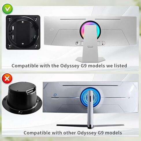 ذراع الشاشة/محول حامل VESA متوافق مع Samsung OLED Odyssey G9 49 بوصة LS49CG954SNXZA S49CG934S S49CG950S LS49CG934SUXEN LS49CG950SNXZA LS49CG950SUXDU LS49CG934SCXZW LS49CG950SWXXL in Kuwait