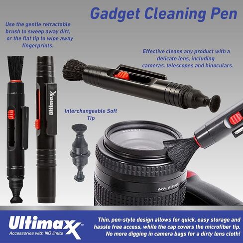 حزمة عدسات Ultimaxx Essential FUJIFILM XF 18-120 مم f/4 LM PZ WR - تتضمن: طقم مرشح حماية 3 قطع (الأشعة فوق البنفسجية، CPL، FL-D)، حقيبة عدسة مقاومة للماء، غطاء عدسة، حافظة غطاء العدسة والمزيد (حزمة 13 قطعة) in Kuwait