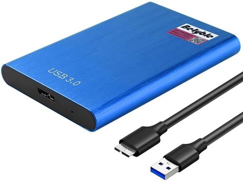USB3.0 2.5" External Hard Drive Enclosure, SATA to USB 3.1 Tool-Free for 2.5 Inch SSD & HDD 9.5mm 7mm External Hard Drive Case Supports UASP SATA (Blue) in Saudi Arabia