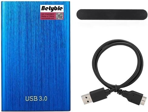 USB3.0 2.5" External Hard Drive Enclosure, SATA to USB 3.1 Tool-Free for 2.5 Inch SSD & HDD 9.5mm 7mm External Hard Drive Case Supports UASP SATA (Blue) in Saudi Arabia