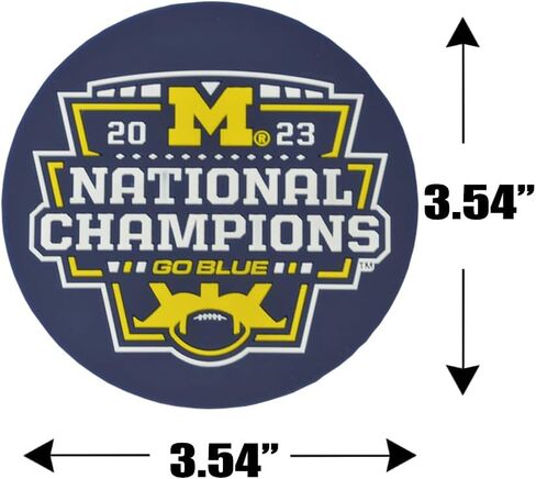 Michigan Wolverines 4-Pack PVC Coasters in Saudi Arabia