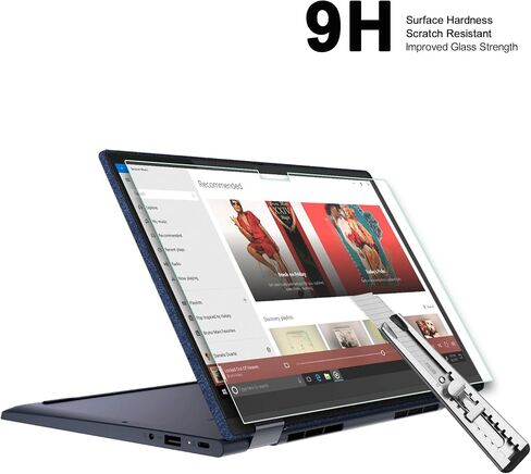 Designed for Lenovo Yoga 6 (13.3 inch) Tempered Glass Screen Protector 9H Anti Scratch HD Clear Bubble Free(2pcs) in Saudi Arabia