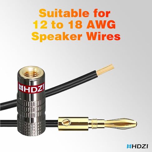 Banana Plugs 6 Pair/12 Pcs, 24K Gold Plated Speaker Plugs with Dual Screws Connector for Speaker Wire, Home Theater, Audio/Video Receiver,Wall Plate and Sound Systems(Sliver) in Saudi Arabia
